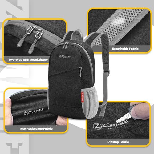 ZOMAKE 10L Backpack (Black) (image 3)