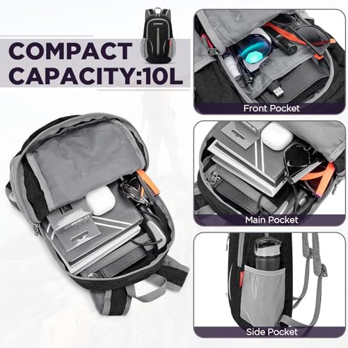 ZOMAKE 10L Packable Backpack (Black) (image 2)