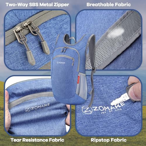 ZOMAKE 10L Packable Backpack (Dark Blue) (image 3)