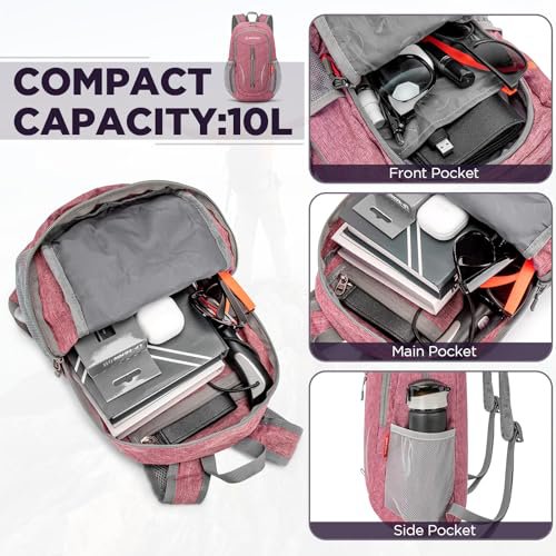 ZOMAKE 10L Packable Backpack (Pink) (image 2)