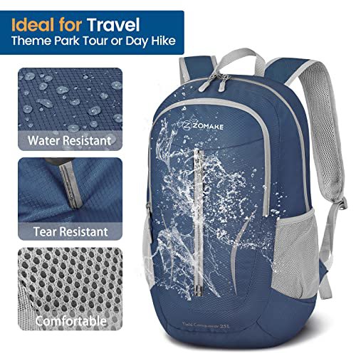 ZOMAKE 25L Packable Hiking Backpack (Navy Blue) (image 3)