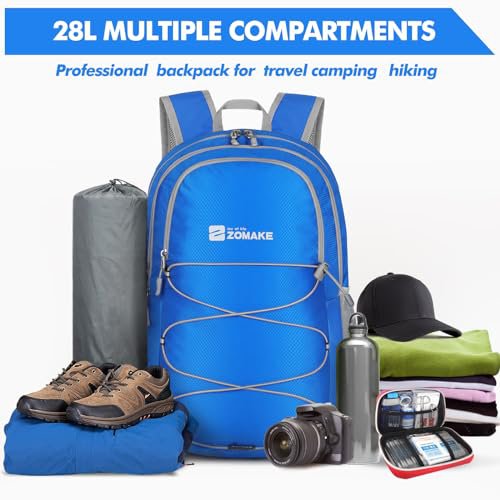 ZOMAKE 28L Packable Backpack (Water Resistant) (image 2)