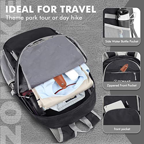 ZOMAKE 30L Packable Backpack (Black) (image 4)
