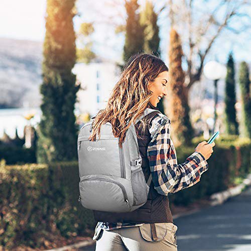 ZOMAKE 30L Packable Backpack (Sliver Grey)