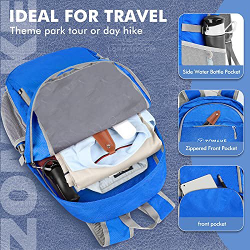 ZOMAKE 30L Packable Hiking Backpack (Dark Blue) (image 5)