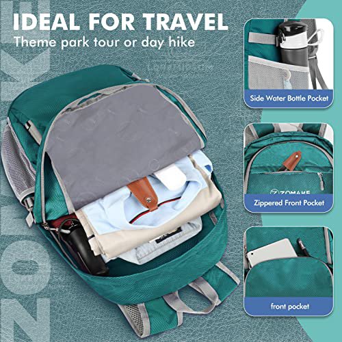 ZOMAKE 30L Packable Hiking Backpack (Dark Green) (image 5)