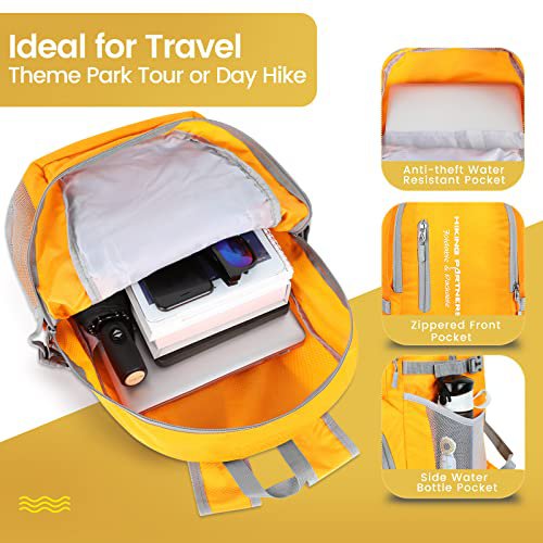 ZOMAKE 35L Lightweight Packable Backpack (Yellow) (image 2)