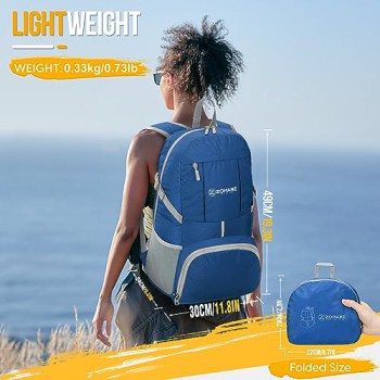 ZOMAKE 35L Packable Backpack (Dark Blue)