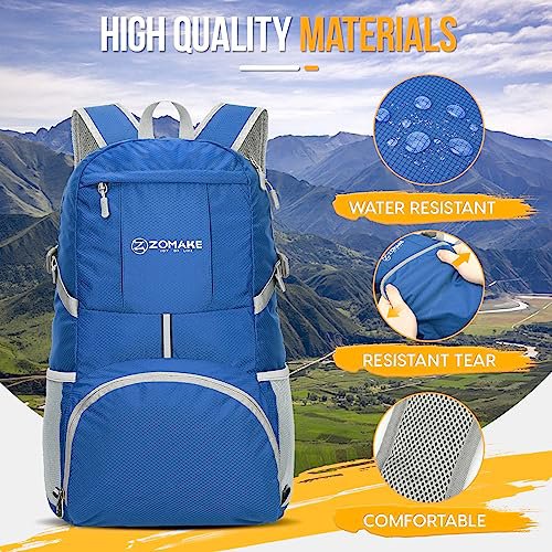 ZOMAKE 35L Packable Backpack (Dark Blue) (image 3)