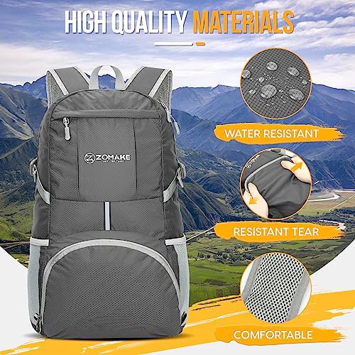 ZOMAKE 35L Packable Backpack (Dimgray) (image 3)