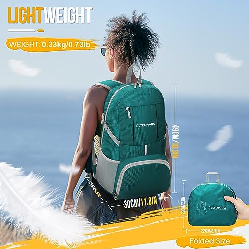 ZOMAKE 35L Packable Backpack (Lake Green) (image 2)