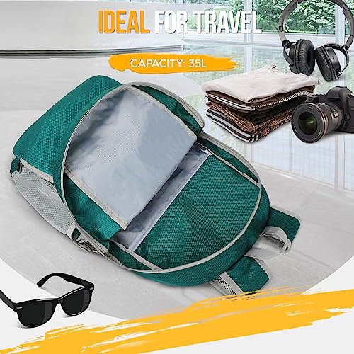 ZOMAKE 35L Packable Backpack (Lake Green) (image 3)