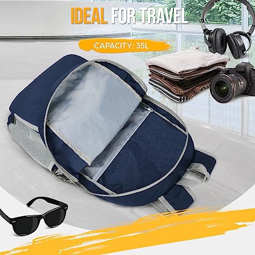 ZOMAKE 35L Packable Backpack (Navy Blue) (image 2)