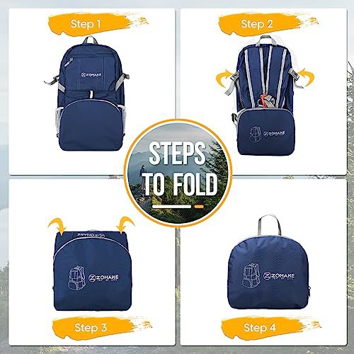 ZOMAKE 35L Packable Backpack (Navy Blue) (image 3)