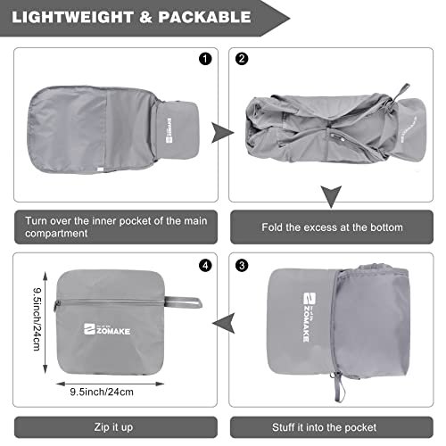 ZOMAKE 35L Packable Backpack (Silver Grey) (image 5)