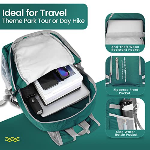 ZOMAKE 35L Packable Hiking Backpack (Dark Green) (image 3)