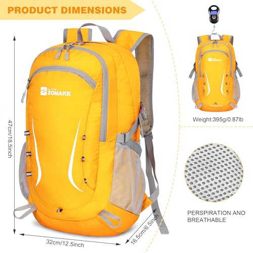 ZOMAKE 35L (Yellow) Lightweight Packable Backpack