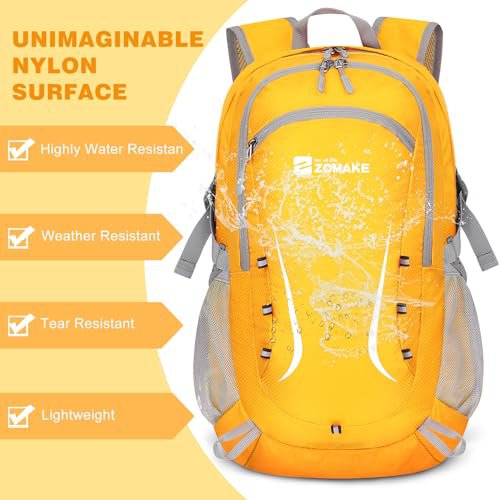 ZOMAKE 35L (Yellow) Lightweight Packable Backpack (image 4)