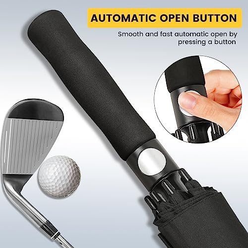 ZOMAKE 62" Golf Umbrella (Black) (image 5)