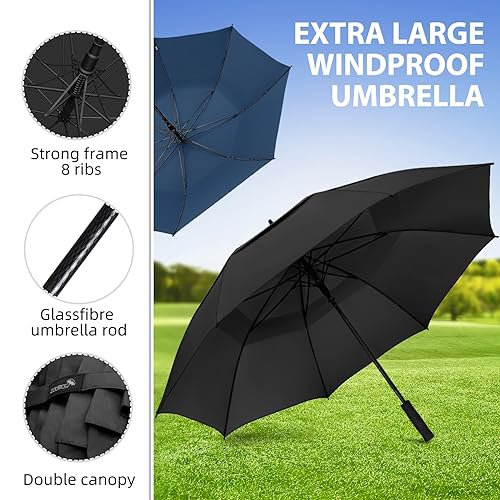 ZOMAKE 80 Inch Golf Umbrella - Windproof Double Canopy (image 3)