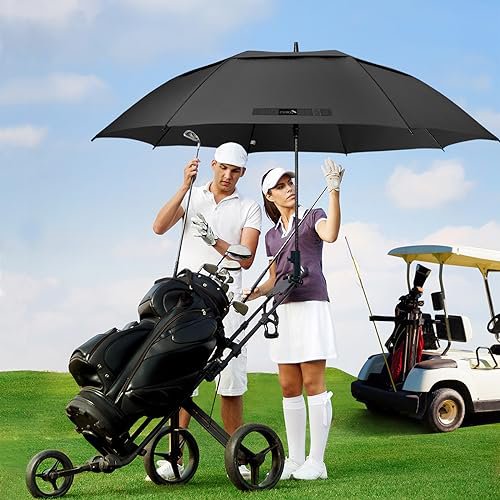 ZOMAKE 80 Inch Golf Umbrella - Windproof Double Canopy (image 5)