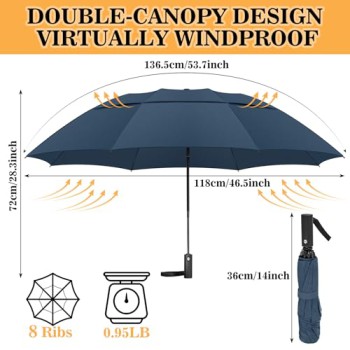 ZOMAKE Compact Golf Umbrella 42/54/62 Inch
