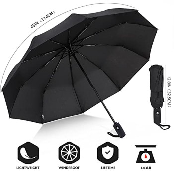 ZOMAKE Compact Travel Umbrella - Lightweight