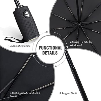 ZOMAKE Compact Travel Umbrella - Windproof & Lightweight