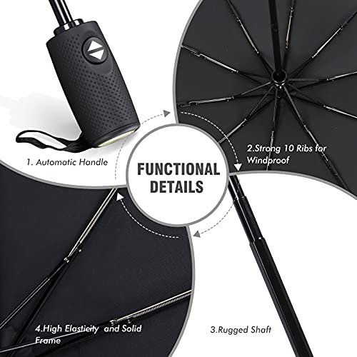 ZOMAKE Compact Travel Umbrella - Windproof & Lightweight
