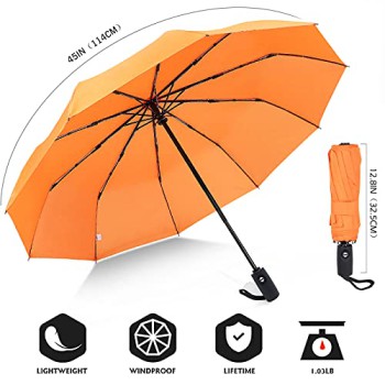 ZOMAKE Compact Travel Umbrella - Windproof