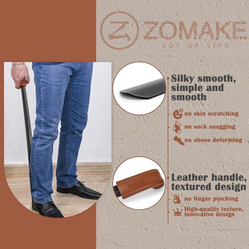 ZOMAKE Extra Long Metal Shoe Horn - 28.3'' (image 5)