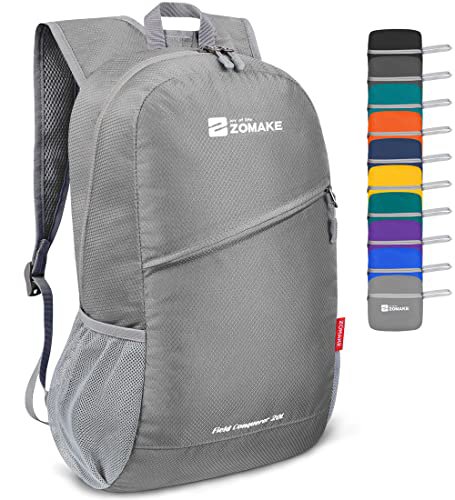 ZOMAKE Lightweight Hiking Daypack (Navy Blue&Silver Grey) (image 2)