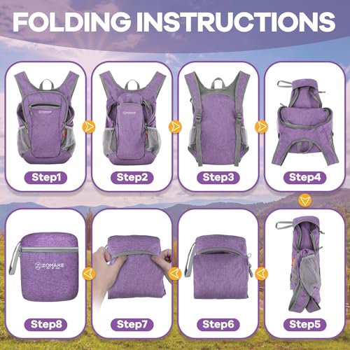 ZOMAKE Lightweight Packable Backpack - Hiking Daypack (image 5)