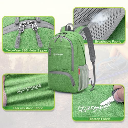 ZOMAKE Lightweight Packable Backpack - Water-Resistant (image 4)