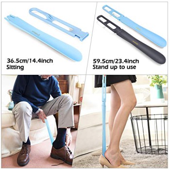 ZOMAKE Long Handle Shoe Horn 23.4" (2 Pack)