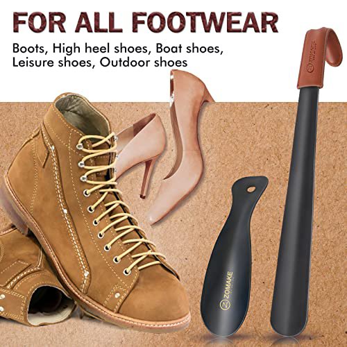 ZOMAKE Long Metal Shoe Horn (16.5") - Travel Shoe Spoon (image 4)