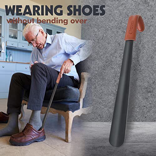 ZOMAKE Long Metal Shoe Horn (16.5") (image 2)