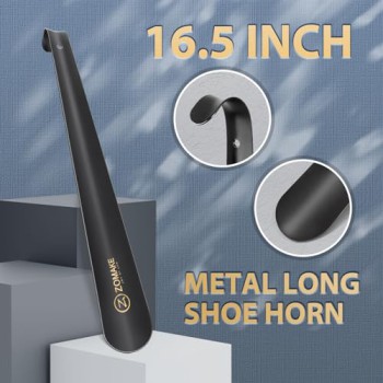 ZOMAKE Long Metal Shoe Horn