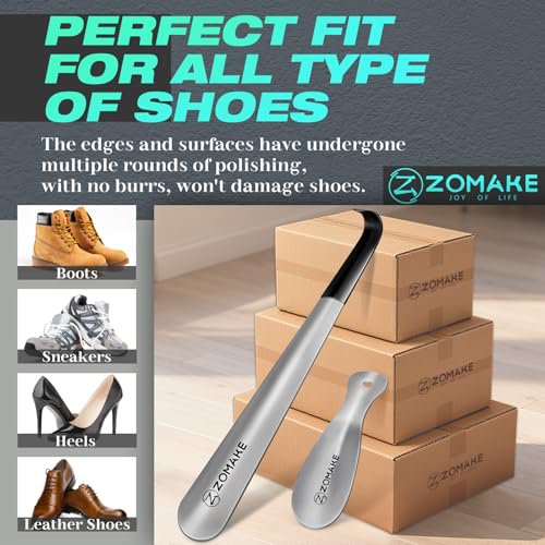 ZOMAKE Metal Shoe Horn Set (Matte) (image 2)