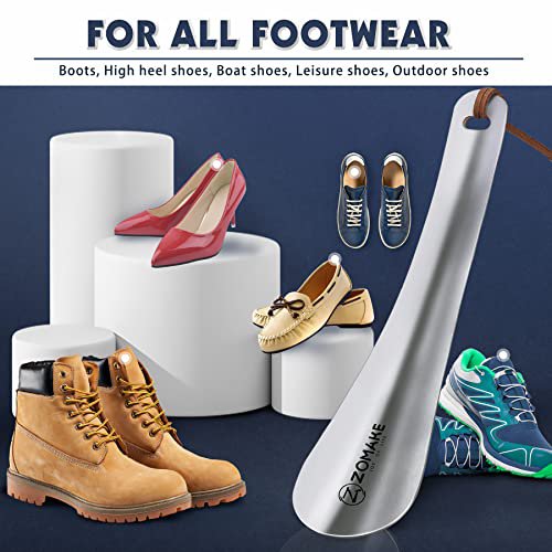 ZOMAKE Metal Shoe Horn - Travel Size Shoe Spoon