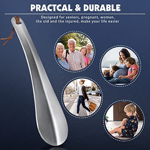 ZOMAKE Metal Shoe Horn - Travel Size Shoe Spoon (image 3)