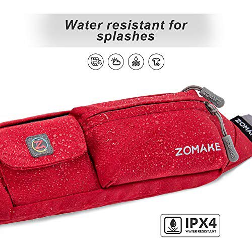 ZOMAKE Mini Crossbody Fanny Pack (Wine Red) (image 3)