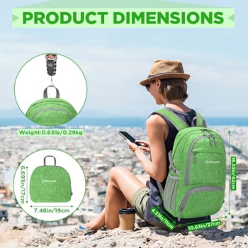 ZOMAKE Packable Backpack - Lightweight Hiking Daypack