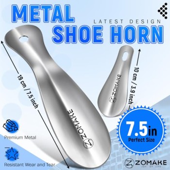 ZOMAKE Stainless Steel Travel Shoe Horn