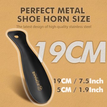 ZOMAKE Steel Shoe Horn Set - 3Pcs, 7.5 Inches