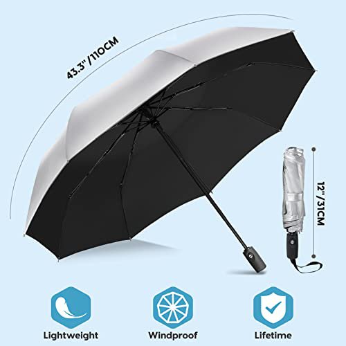 ZOMAKE UV Compact Travel Umbrella UPF 50+ (image 2)